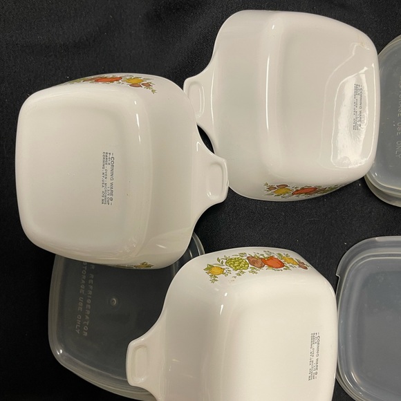 Corningware Spice of Life  petite pans SET OF 3 WITH COVERS 1 3/4 cup P-41-B - Picture 5 of 7